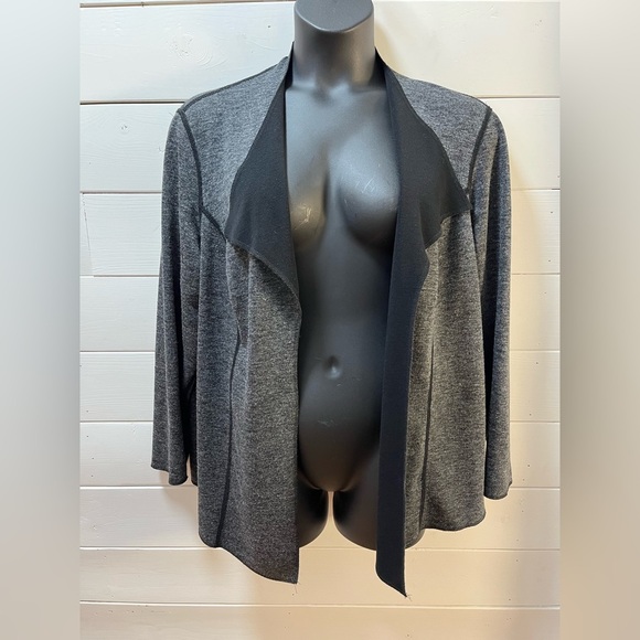 CONRAD C Woman Grey Open-Front Cardigan – Size 3X - Picture 1 of 10